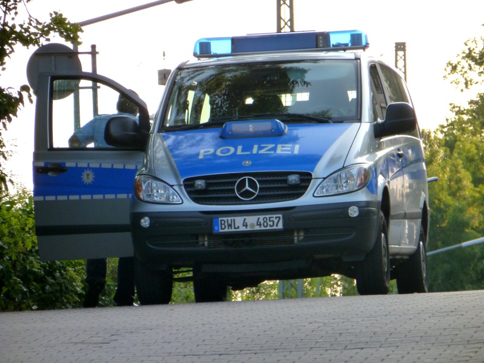 Camionnette de police à Pforzheim