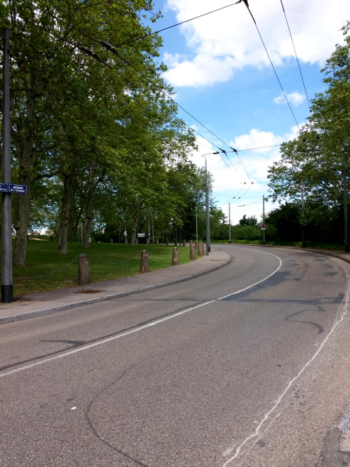 Caluire-et-Cuire - Avenue Élie Vignal, depuis la rue de Margnolles