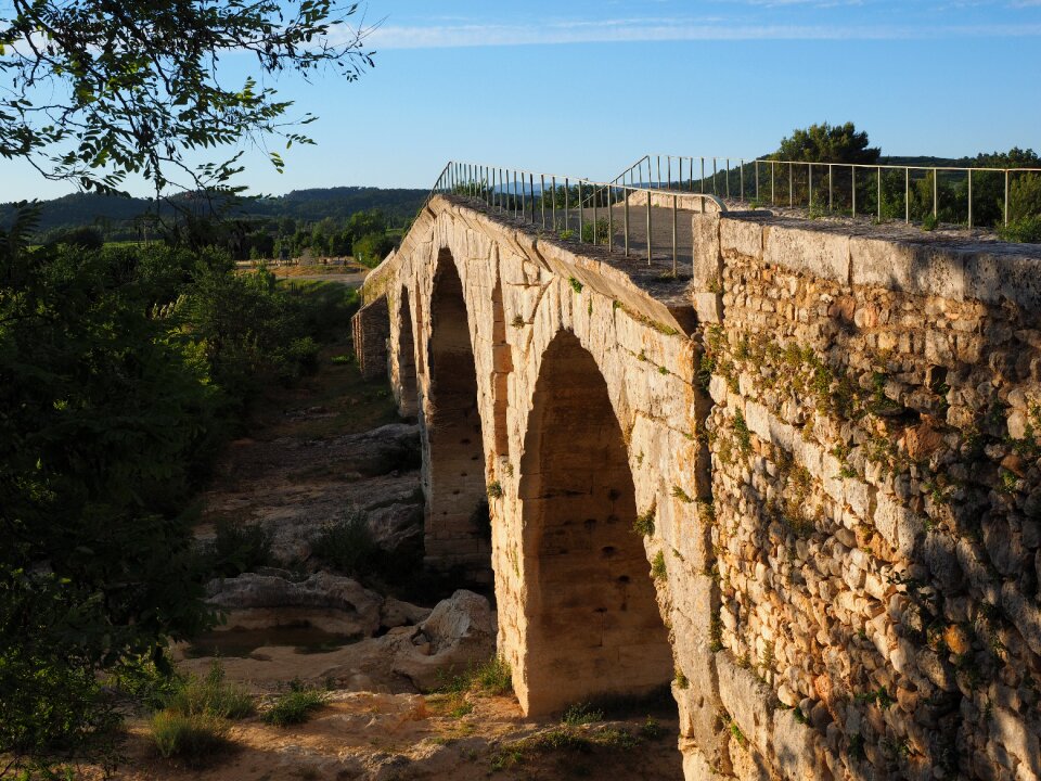 Stone arch bridge roman building