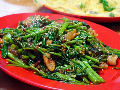 Vegetable stir-fried spicy