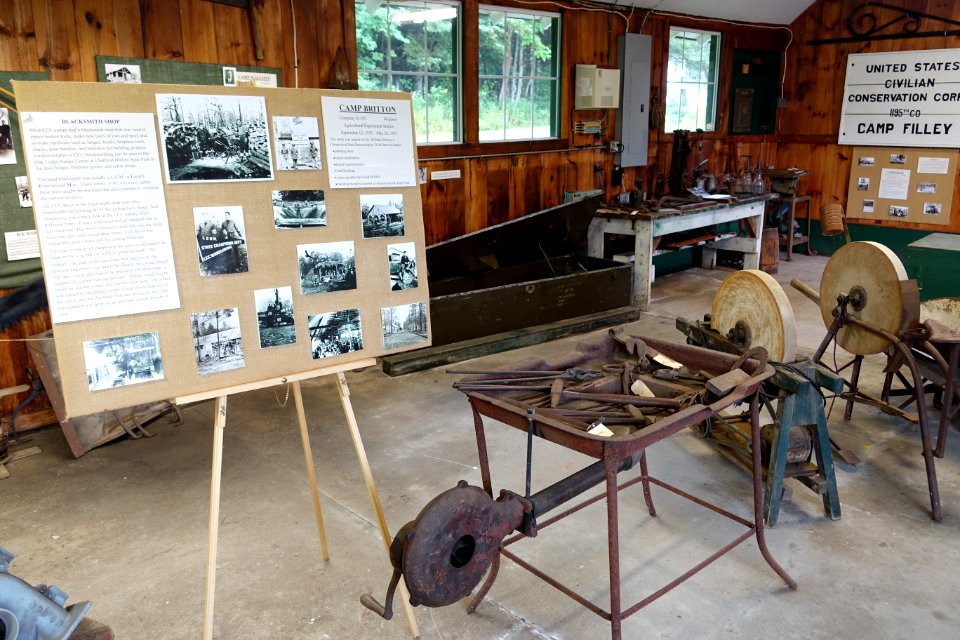 Camp Britton display - Northeast States Civilian Conservation Corps Museum - Shenipsit State Forest - Stafford Springs, Connecticut - DSC04270