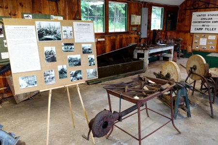 Camp Britton display - Northeast States Civilian Conservation Corps Museum - Shenipsit State Forest - Stafford Springs, Connecticut - DSC04270