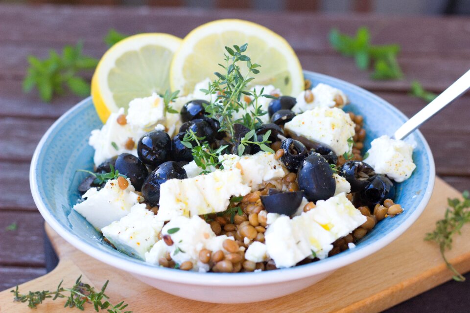 Lemon healthy vegetarian
