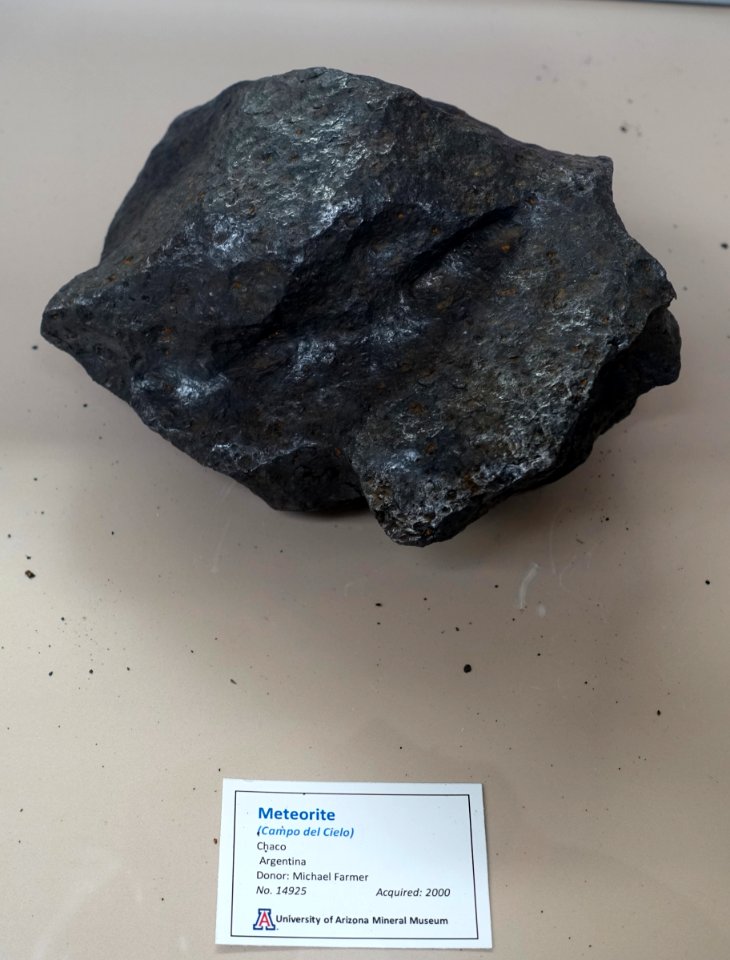 Campo del Cielo meteorite, Argentina - University of Arizona Mineral Museum - University of Arizona - Tucson, AZ -