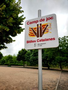 Camp de joc bitlles catalanes a Sils 02