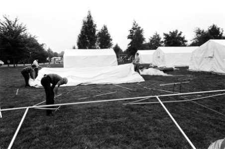 Campings, tenten, studentenhuisvesting , Utrecht (stad), Utrecht (prov), Bestanddeelnr 930-3967
