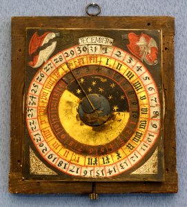 Calendary calculator, Nurember, 1583-1591, brass, iron, wood - Germanisches Nationalmuseum - Nuremberg, Germany - DSC03760