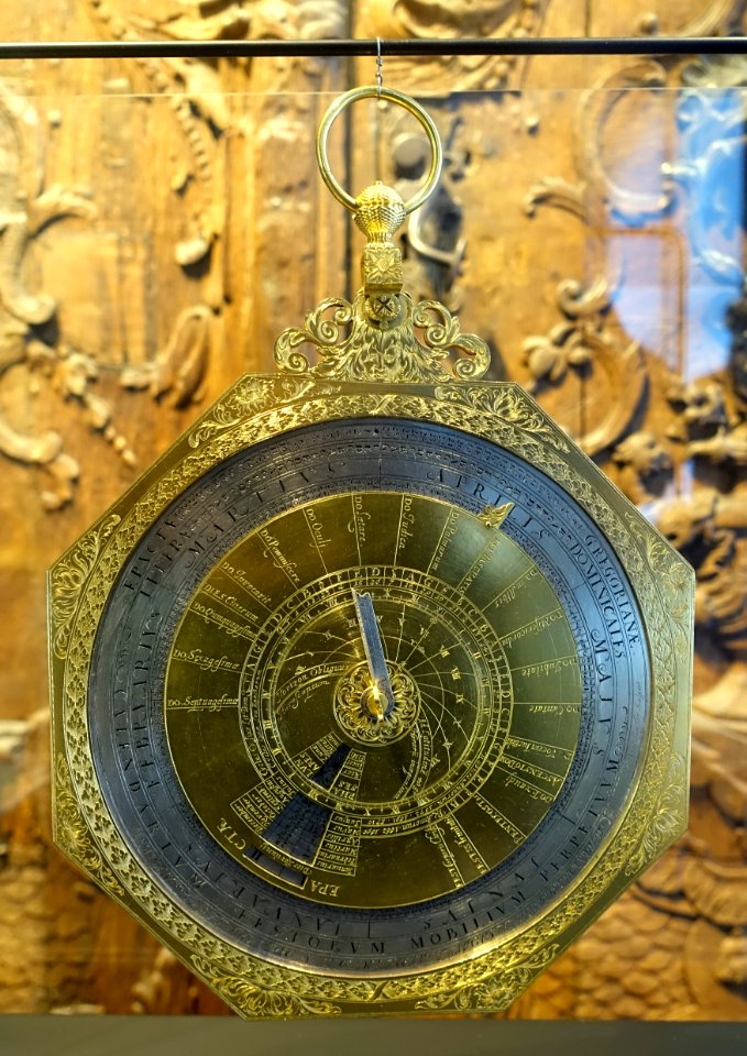 Calendar calculator, owned by Anton Ignaz Joseph Graf von Fugger-Glött, Prince-Provost of Ellwangen, Ostalbkreis, 1765 - Landesmuseum Württemberg - Stuttgart, Germany - DSC03207