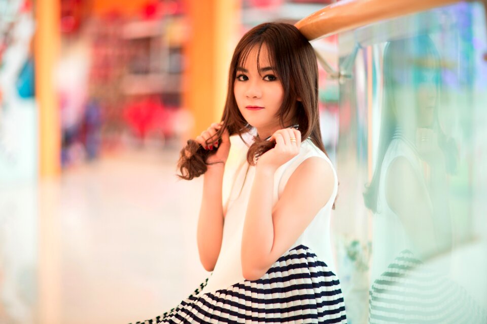 Young female woman