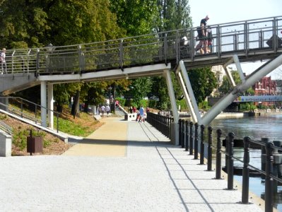 Bydgoszcz bulwar Narutowicza kładka