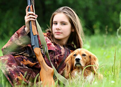 Hunting rifle gun photo