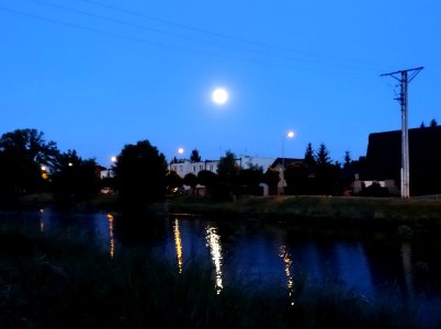 Bydgoszcz Canal moon 19 07-2014 photo