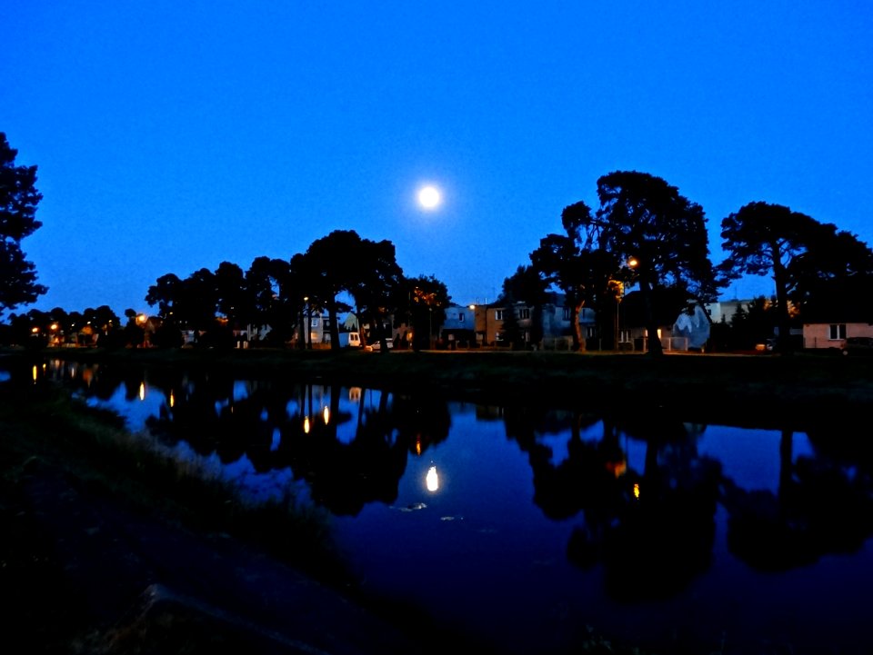 Bydgoszcz Canal moon 21 07-2014