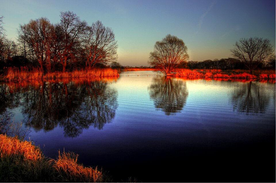 Nature landscape lake
