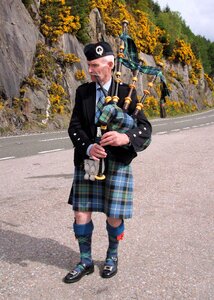 Tartan traditional scotsman photo
