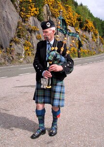 Tartan traditional scotsman
