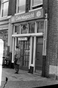 Cafe Waagzicht voorheen Cotton Club , Nieuwmarkt, Amsterdam, exterieur, Bestanddeelnr 923-8050