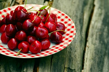 Cherry harvest fruit red