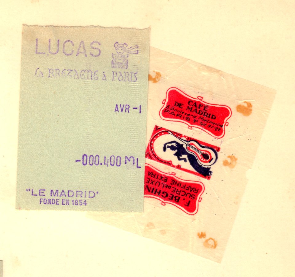 Cafe Le Madrid, Parijs 1959