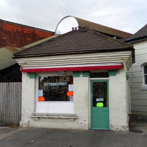 Café next to Hove Railway Station, Railway Approach, Hove (June 2011)