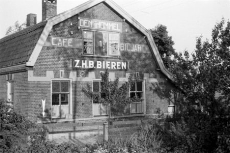 Café-Biljart Den Hommel in Everdingen (ruilverkaveling Vijfheerenlanden), Bestanddeelnr 170-1262