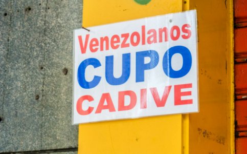 Cadivi sign in São Paulo