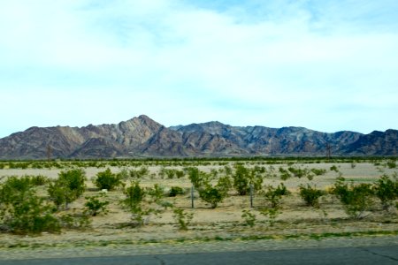 California desert east of Blythe California, seen from interstate 10