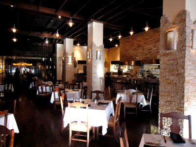 California downtown San Jose inside restaurant