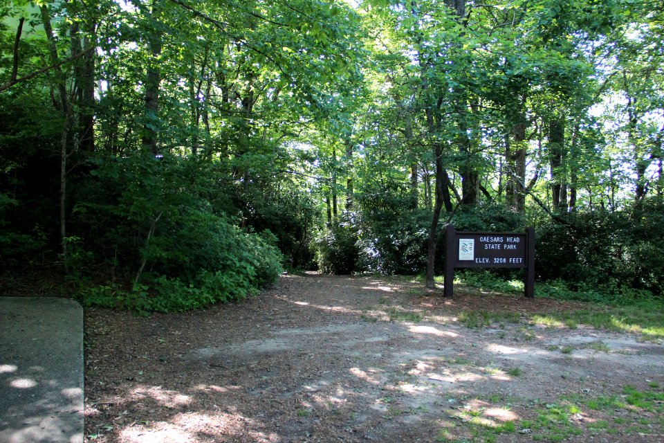 Caesars Head State Park sign, June 2019
