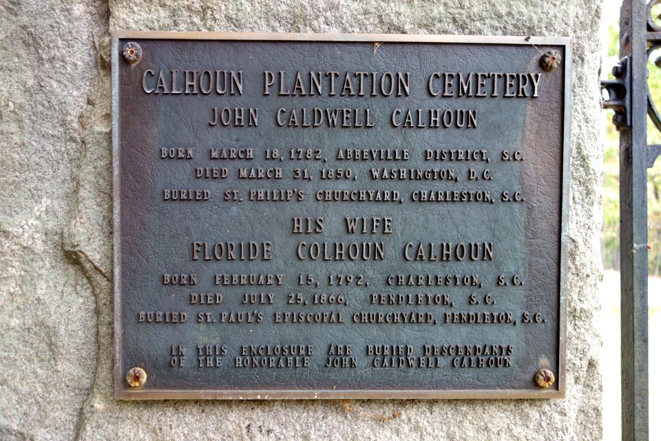 Calhoun Plantation Cemetery - Woodland Cemetery - Clemson University - DSC07365