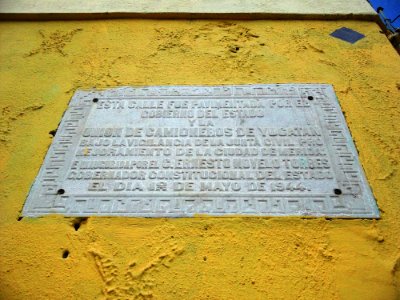 Calle inaugurada por Ernesto Novelo Torres, Mérida, Yucatán (01)