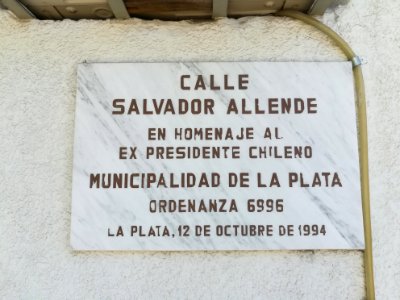 Calle Salvador Allende La Plata