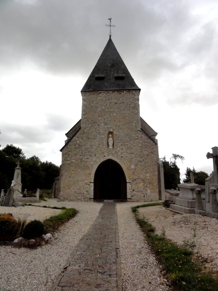 Carville-Pot-de-Fer (Seine-Mar.) église (01) extérieur