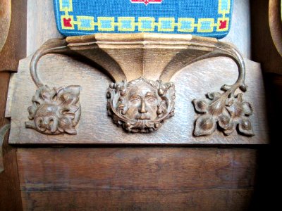 Carving in the stalls, Adderbury 4
