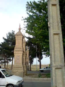 Carved Brick Columns-Modern Gates of Nishapur (14)