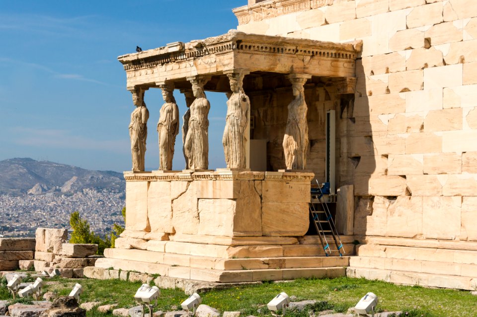 Caryatids erechtheum Acropolis Athens