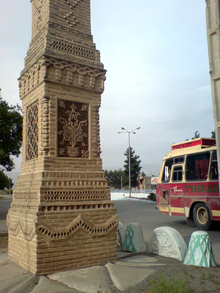 Carved Brick Columns-Modern Gates of Nishapur (2)
