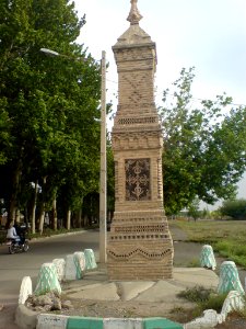 Carved Brick Columns-Modern Gates of Nishapur (7)