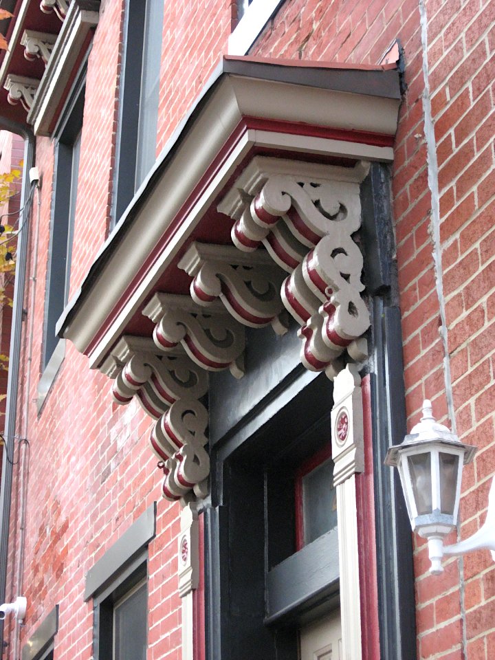 Carved Brackets, South Side, Pittsburgh, 2019-11-11, 01