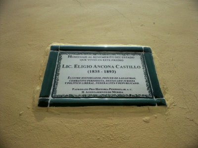 Casa de Eligio Ancona Castillo, Mérida, Yucatán (01)