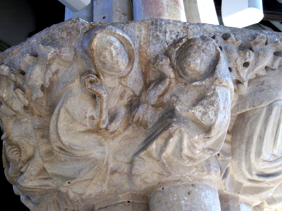 Carving (of monks and nuns?) Dorchester Abbey 02