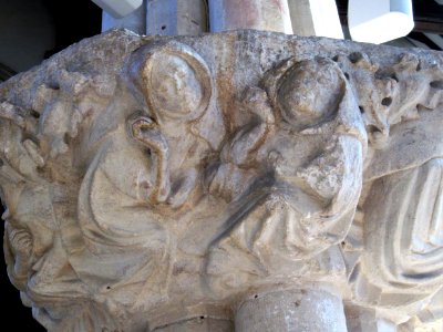 Carving (of monks and nuns?) Dorchester Abbey 02