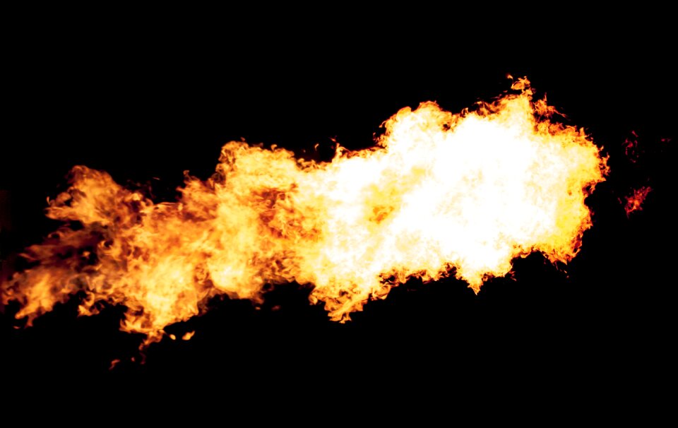 Background blast burning