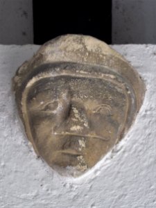 Carved head, St Mary, Sompting 03 photo