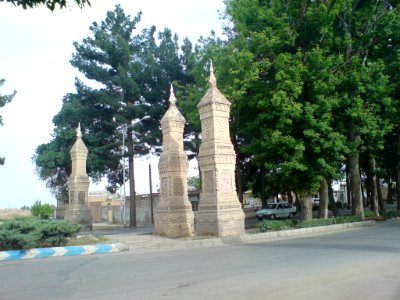Carved Brick Columns-Modern Gates of Nishapur (5)