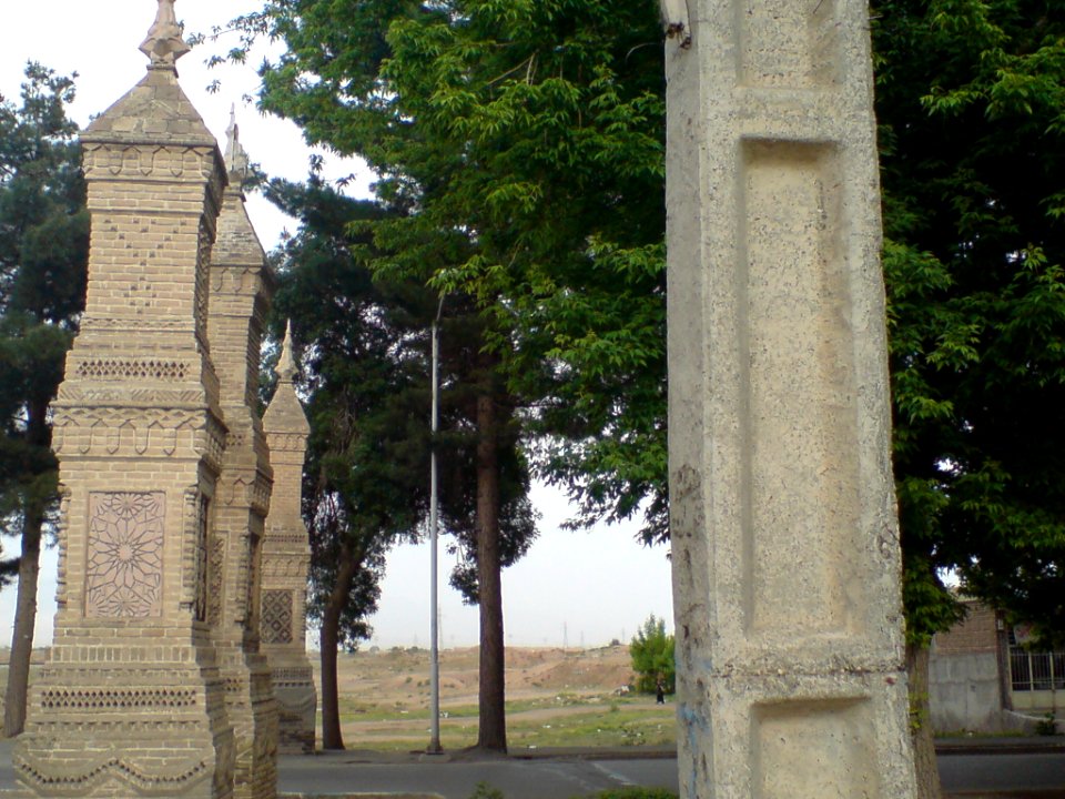 Carved Brick Columns-Modern Gates of Nishapur (15)