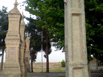 Carved Brick Columns-Modern Gates of Nishapur (15)