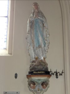 Carville-Pot-de-Fer (Seine-Mar.) église, statue 04 Notre Dame de Lourdes