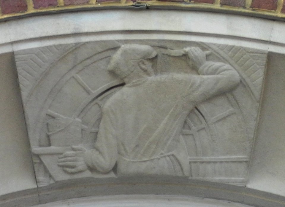 Carved Relief by Joseph Cribb at 20–22 Marlborough Place, Brighton (Painter)