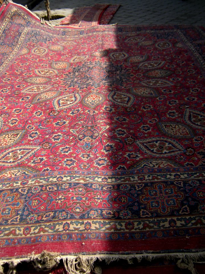 Carpet on sidewalk - Nishapur 3